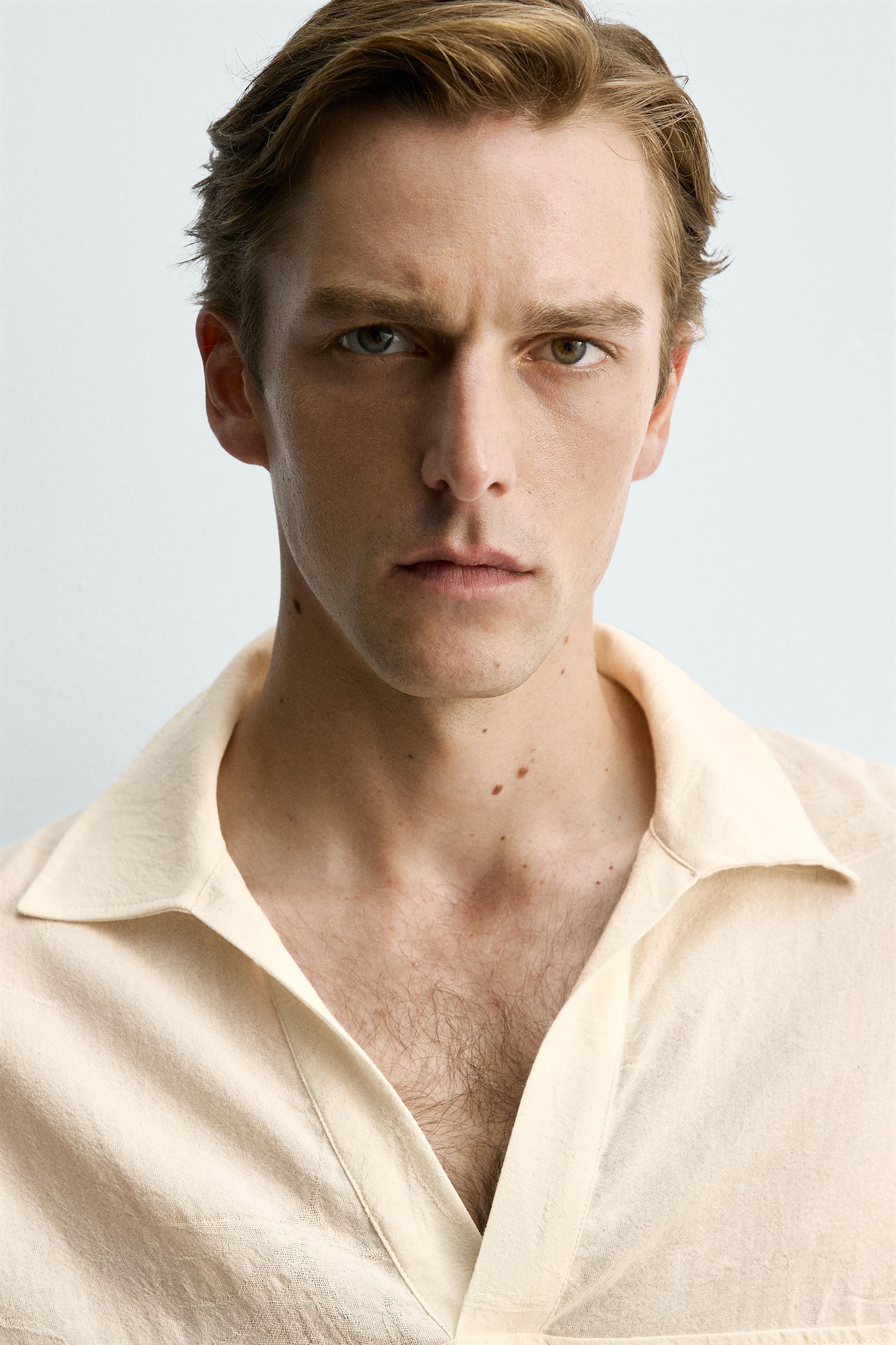 COTTON VISCOSE BLEND POLO SHIRT